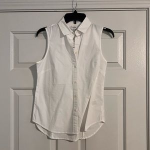 J Crew Button Up Sleeveless Shirt